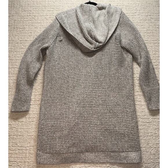 Banana Republic Hooded Wool Blend Thick Long Sleeve Cardigan with Pockets Large - Picture 2 of 6